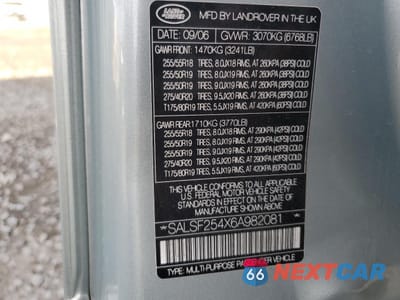 Zdjęcie 15 z 15 samochodu: 2006 LAND ROVER RANGE ROVER SPORT HSE VIN:SALSF254X6A982081 - miniatura