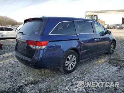 Trzecie zdjęcie samochodu z tyłu: 2014 HONDA ODYSSEY EXL VIN:5FNRL5H66EB133200 - miniatura