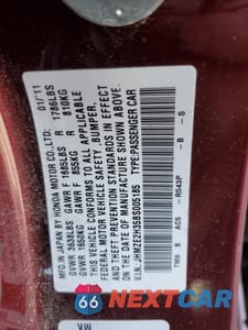 Zdjęcie 13 z 13 samochodu: 2011 HONDA INSIGHT VIN:JHMZE2H35BS005185 - miniatura