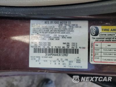 Zdjęcie 12 z 12 samochodu: 2012 FORD FUSION SE VIN:3FAHP0HA4CR153907 - miniatura