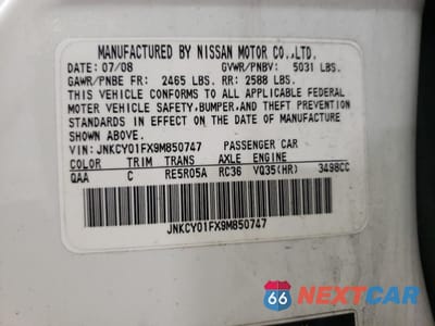 Zdjęcie 12 z 12 samochodu: 2009 INFINITI M35 BASE VIN:JNKCY01FX9M850747 - miniatura