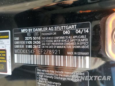 Zdjęcie 14 z 14 samochodu: 2014 MERCEDES-BENZ E 350 VIN:WDDKK5KF1EF278921 - miniatura