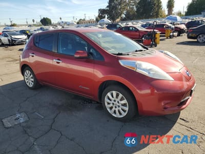 Czwarte zdjęcie samochodu z boku: 2014 NISSAN LEAF S VIN:1N4AZ0CP7EC331768 - miniatura