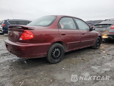 Trzecie zdjęcie samochodu z tyłu: 2003 KIA SPECTRA BASE VIN:KNAFB121335215523 - miniatura