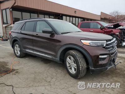 Czwarte zdjęcie samochodu z boku: 2020 FORD EXPLORER XLT VIN:1FMSK8DH4LGB65137 - miniatura