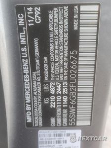 Zdjęcie 14 z 14 samochodu: 2015 MERCEDES-BENZ C 400 4MATIC VIN:55SWF6GB2FU026675 - miniatura