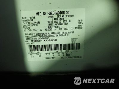 Zdjęcie 15 z 15 samochodu: 2018 FORD EXPLORER PLATINUM VIN:1FM5K8HTXJGB64597 - miniatura