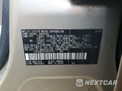 Zdjęcie 13 z 13 samochodu: 2005 TOYOTA RAV4 VIN:JTEGD20V550073751 - miniatura