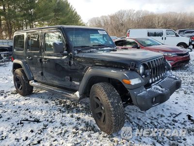 Czwarte zdjęcie samochodu z boku: 2021 JEEP WRANGLER UNLIMITED SPORT VIN:1C4HJXDN7MW784534 - miniatura
