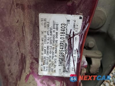 Zdjęcie 14 z 14 samochodu: 1994 HONDA CIVIC DX VIN:1HGEG854XRL018403 - miniatura