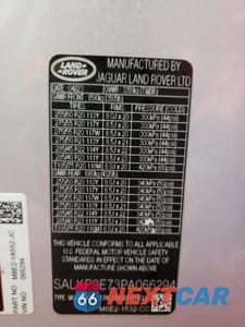 Zdjęcie 14 z 15 samochodu: 2023 LAND ROVER RANGE ROVER SE VIN:SALKP9E73PA066294 - miniatura