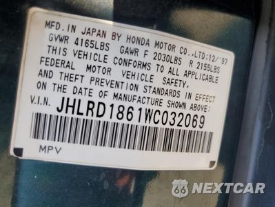 Zdjęcie 13 z 13 samochodu: 1999 HONDA CR-V LX VIN:JHLRD2844XC010900 - miniatura