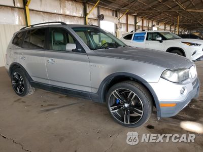 Czwarte zdjęcie samochodu z boku: 2007 BMW X3 3.0SI VIN:WBXPC93417WF02666 - miniatura