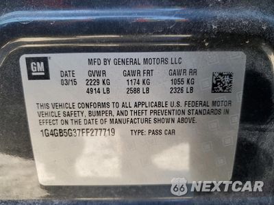 Zdjęcie 12 z 12 samochodu: 2015 BUICK LACROSSE VIN:1G4GB5G37FF277719 - miniatura
