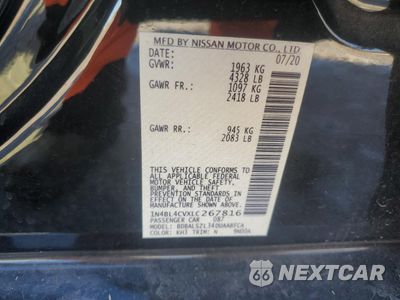 Zdjęcie 12 z 13 samochodu: 2020 NISSAN ALTIMA SR VIN:1N4BL4CVXLC267816 - miniatura