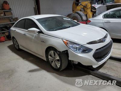 Czwarte zdjęcie samochodu z boku: 2013 HYUNDAI SONATA HYBRID VIN:KMHEC4A40DA092597 - miniatura
