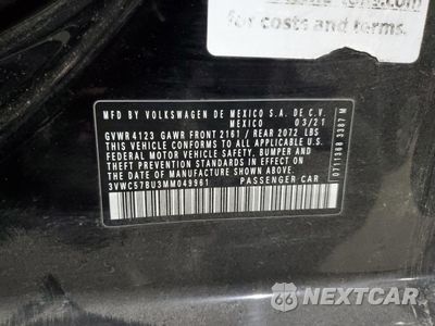 Zdjęcie 14 z 14 samochodu: 2021 VOLKSWAGEN JETTA S VIN:3VWC57BU3MM049961 - miniatura