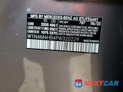 Zdjęcie 13 z 14 samochodu: 2023 MERCEDES-BENZ GLB 250 4MATIC VIN:W1N4M4HB4PW320229 - miniatura