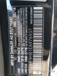 Zdjęcie 12 z 12 samochodu: 2014 MERCEDES-BENZ E 250 BLUETEC VIN:WDDHF9HB1EA976937 - miniatura