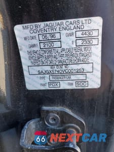 Zdjęcie 12 z 12 samochodu: 1997 JAGUAR XK8 VIN:SAJGX5740VC001253 - miniatura