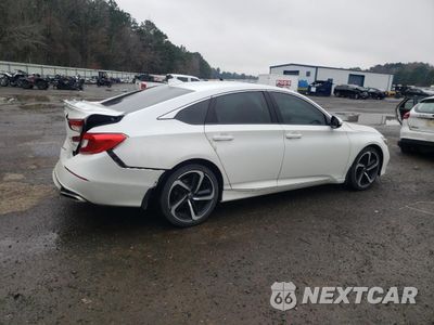 Trzecie zdjęcie samochodu z tyłu: 2019 HONDA ACCORD SPORT VIN:1HGCV1F31KA023288 - miniatura