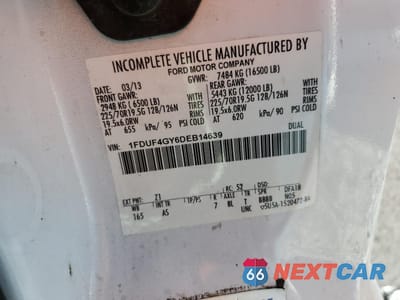 Zdjęcie 12 z 12 samochodu: 2013 FORD F450 SUPER DUTY VIN:1FDUF4GY6DEB14639 - miniatura