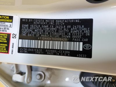 Zdjęcie 12 z 12 samochodu: 2025 TOYOTA CAMRY XSE VIN:4T1DAACK1SU006429 - miniatura