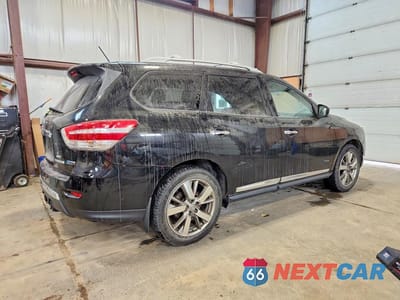 Trzecie zdjęcie samochodu z tyłu: 2014 NISSAN PATHFINDER SV HYBRID VIN:5N1CR2MM7EC675079 - miniatura