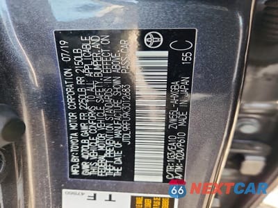 Zdjęcie 12 z 12 samochodu: 2019 TOYOTA PRIUS XLE AWD-E VIN:JTDL9RFU9K3012683 - miniatura