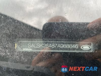 Zdjęcie 10 z 10 samochodu: 2007 LAND ROVER RANGE ROVER SPORT HSE VIN:SALSK25487A988846 - miniatura