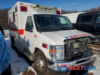 Czwarte zdjęcie samochodu z boku: 2019 FORD ECONOLINE E350 SUPER DUTY CUTAWAY VAN VIN:1FDWE3FS9KDC12635 - miniatura