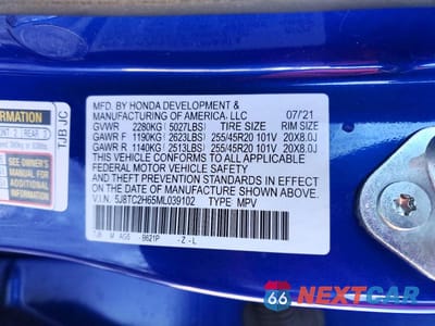 Zdjęcie 13 z 13 samochodu: 2021 ACURA RDX A-SPEC VIN:5J8TC2H65ML039102 - miniatura