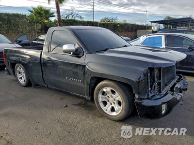 Czwarte zdjęcie samochodu z boku: 2018 CHEVROLET SILVERADO C1500 VIN:1GCNCNEC4JZ121026 - miniatura