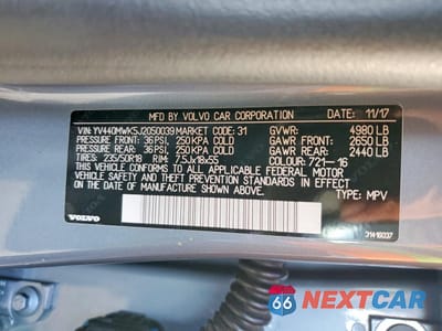 Zdjęcie 14 z 14 samochodu: 2018 VOLVO V60 CROSS COUNTRY PREMIER VIN:YV440MWK5J2050039 - miniatura