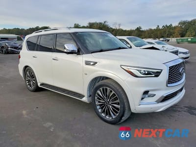 Czwarte zdjęcie samochodu z boku: 2019 INFINITI QX80 LUXE VIN:JN8AZ2NF6K9686244 - miniatura