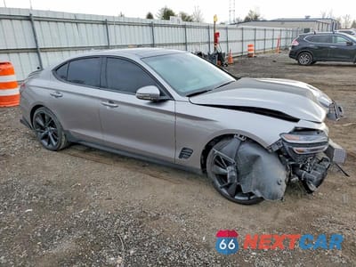 Czwarte zdjęcie samochodu z boku: 2022 GENESIS G70 BASE VIN:KMTG54TE8NU085380 - miniatura