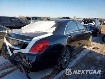Trzecie zdjęcie samochodu z tyłu: 2017 MERCEDES-BENZ S 550 4MATIC VIN:WDDUG8FB9HA316917 - miniatura