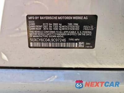 Zdjęcie 13 z 13 samochodu: 2020 BMW X6 XDRIVE40I VIN:5UXCY6C04L9C97246 - miniatura