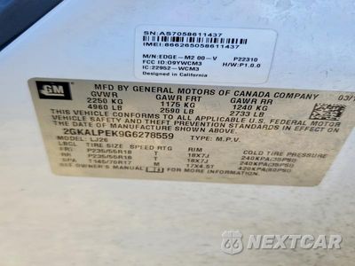 Zdjęcie 13 z 13 samochodu: 2016 GMC TERRAIN SLT VIN:2GKALPEK9G6278559 - miniatura