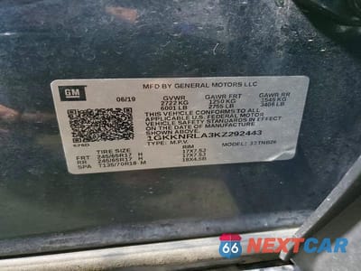 Zdjęcie 12 z 12 samochodu: 2019 GMC ACADIA SLE VIN:1GKKNRLA3KZ292443 - miniatura