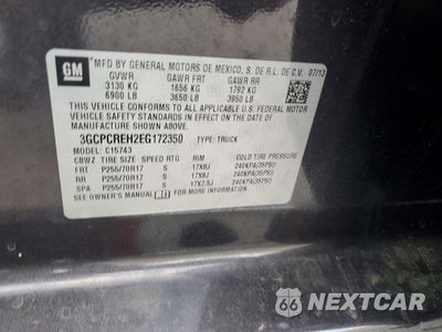 Zdjęcie 12 z 12 samochodu: 2014 CHEVROLET SILVERADO C1500 LT VIN:3GCPCREH2EG172350 - miniatura