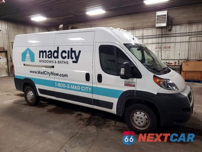 Czwarte zdjęcie samochodu z boku: 2021 RAM PROMASTER 2500 UTILITY / SERVICE VAN VIN:3C6LRVDG1ME527959 - miniatura