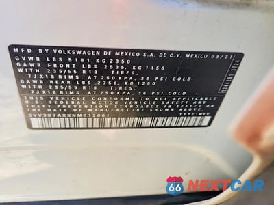 Zdjęcie 13 z 13 samochodu: 2022 VOLKSWAGEN TIGUAN SE VIN:3VV3B7AXXNM012061 - miniatura