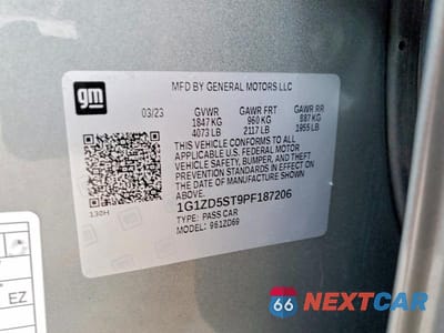 Zdjęcie 12 z 12 samochodu: 2023 CHEVROLET MALIBU LT VIN:1G1ZD5ST9PF187206 - miniatura