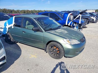 Czwarte zdjęcie samochodu z boku: 2004 HONDA CIVIC DX VP VIN:2HGES16374H574640 - miniatura
