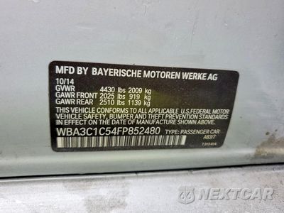 Zdjęcie 12 z 12 samochodu: 2015 BMW 328 I SULEV VIN:WBA3C1C54FP852480 - miniatura