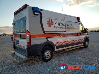 Trzecie zdjęcie samochodu z tyłu: 2017 RAM PROMASTER 3500 AMBULANCE VIN:3C6URVHG8HE507938 - miniatura