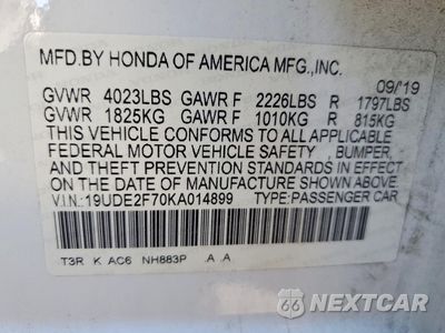 Zdjęcie 13 z 14 samochodu: 2019 ACURA ILX PREMIUM VIN:19UDE2F70KA014899 - miniatura