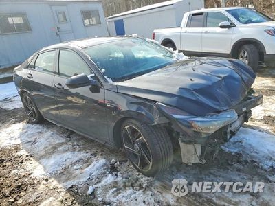 Czwarte zdjęcie samochodu z boku: 2021 HYUNDAI ELANTRA N LINE VIN:KMHLR4AFXMU147515 - miniatura