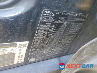 Zdjęcie 13 z 13 samochodu: 2019 JAGUAR F-PACE PRESTIGE VIN:SADCK2GX9KA356938 - miniatura